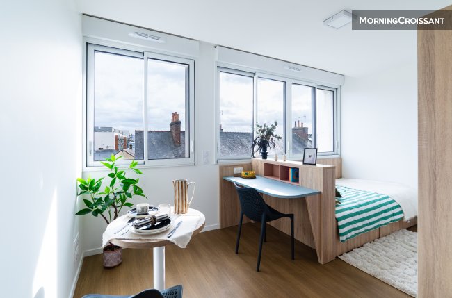 Studio meublé en résidence 19m²